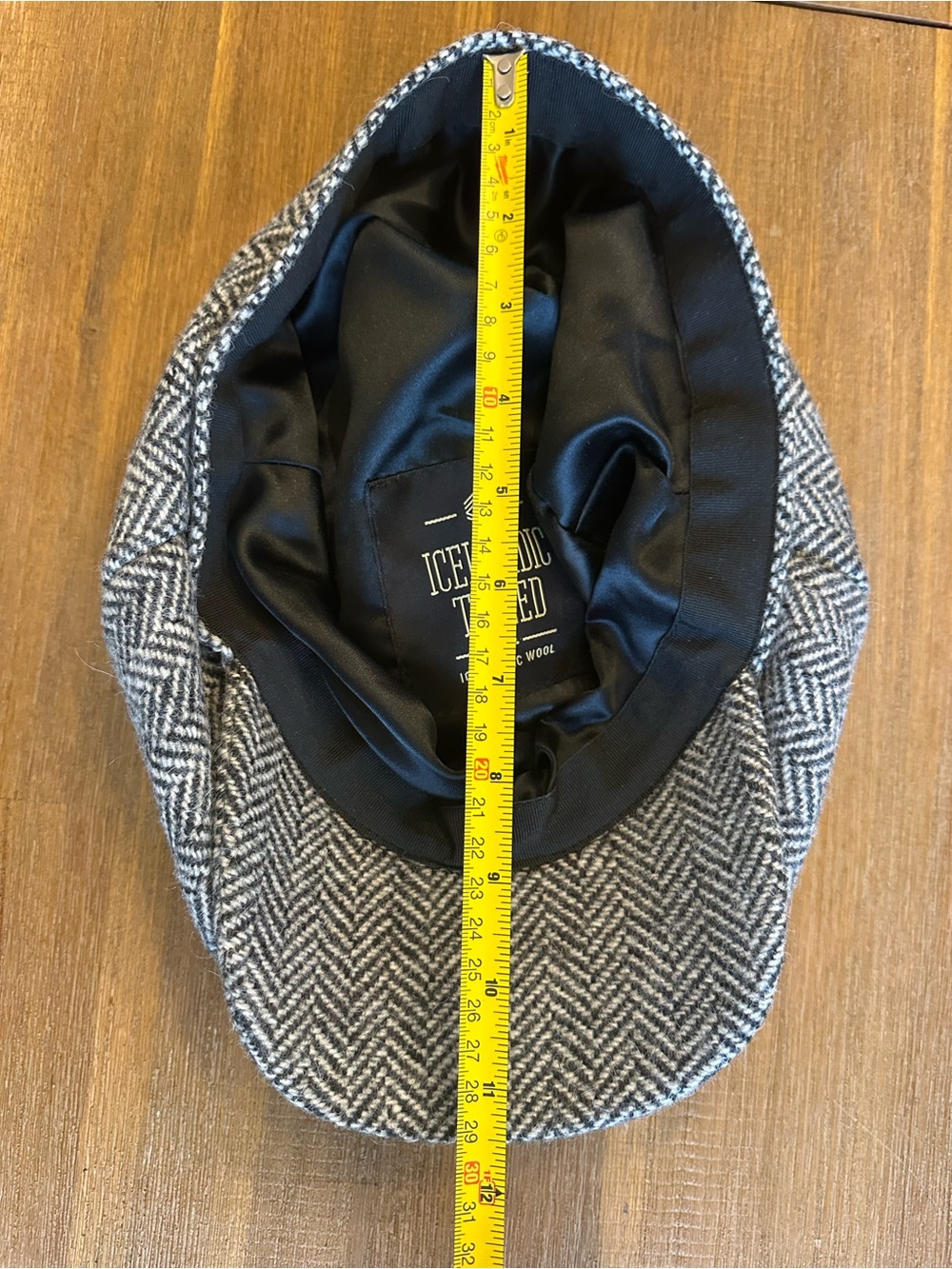 Authentic 100% Icelandic Wool Tweed Newsboy Cap - Picture 5 of 7
